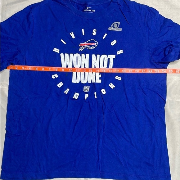 NIKE Blue Division Champions T-Shirt - Picture 4 of 7